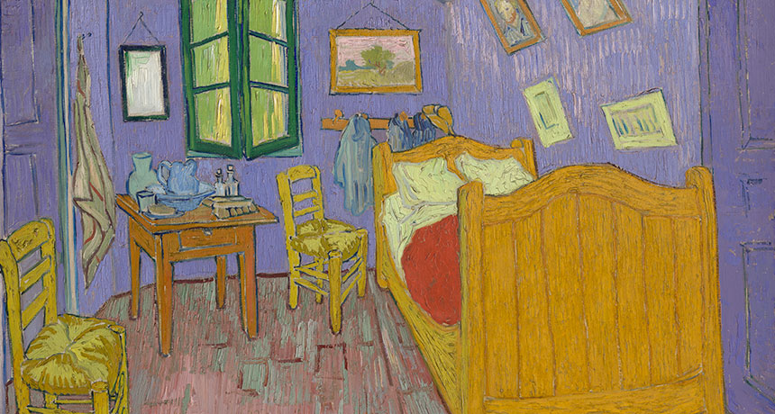 Recolorization of van Gogh's 'The Bedroom'