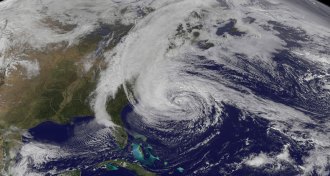 Superstorm Sandy as seen from space