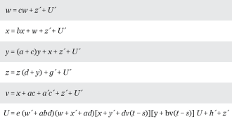 equations for circuitry of electronic combination lock