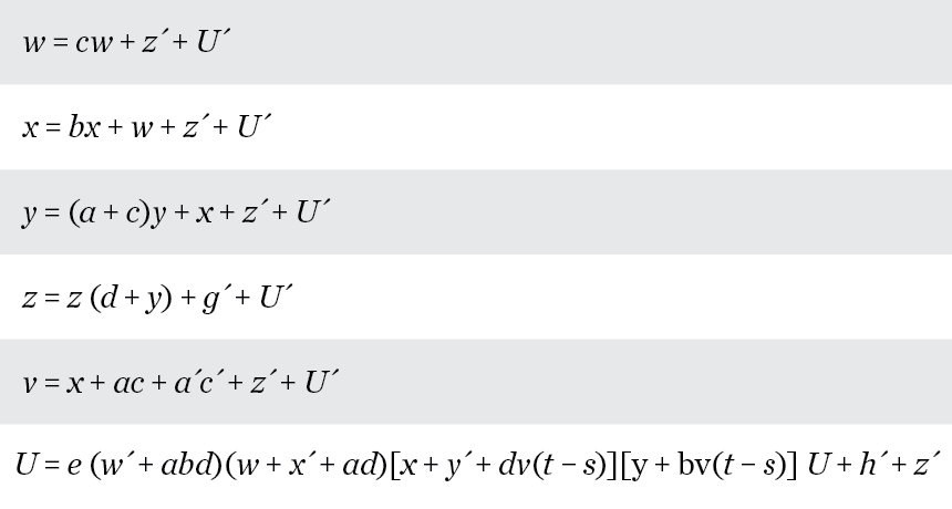 equations for circuitry of electronic combination lock