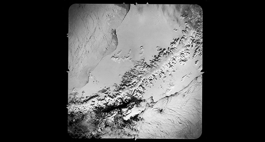 Photograph of the Larsen B ice shelf