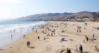 Beautiful weather at Pismo Beach