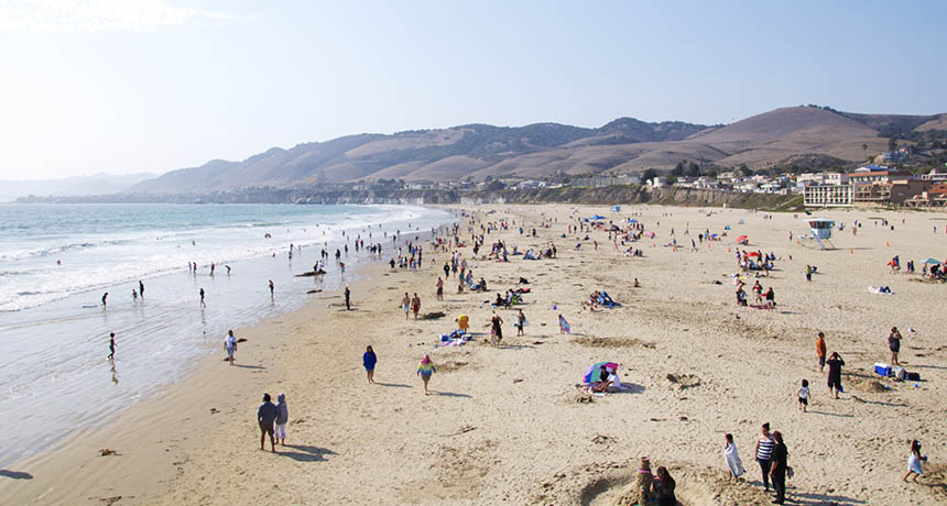 Beautiful weather at Pismo Beach