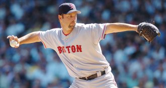 Boston Red Sox pitcher Tim Wakefield