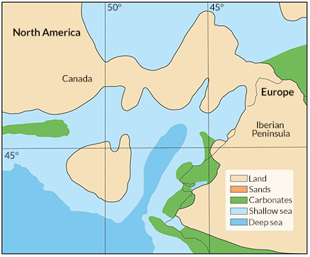 map of land bridge