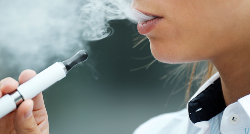 Vaping's toxic vapors come mainly from e-liquid solvents