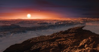 illustration of the surface of Proxima b