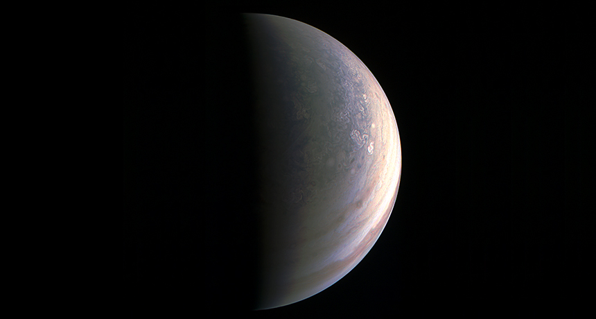 Jupiter's north pole