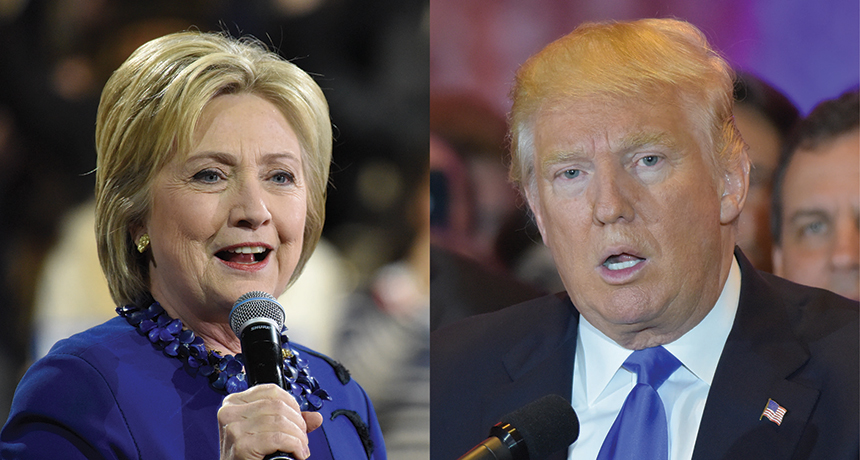 Hillary Clinton and Donald Trump