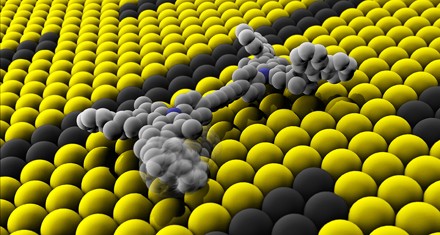 illustration of molecular car