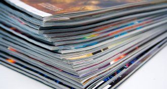 stack of scientific journals