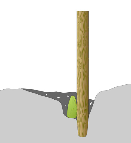 illustration of a stick in a hole