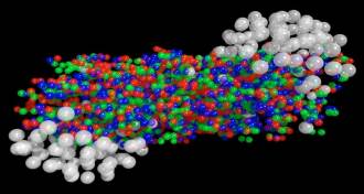 quark-gluon plasma illustration
