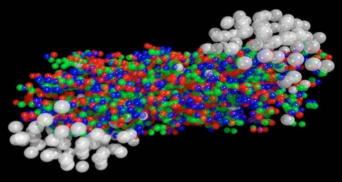 quark-gluon plasma illustration