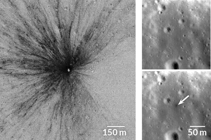 LRO images of moon's surface