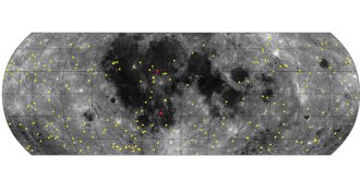 map of craters on moon's surface