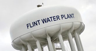 Flint, Mich., water tower