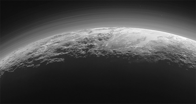 Pluto's hazy horizon