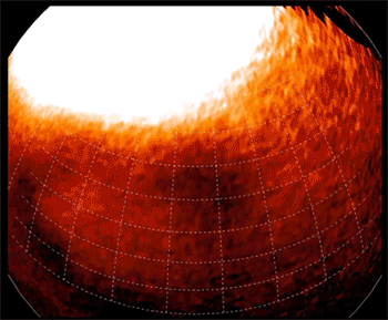 Jupiter's cold spot, animated