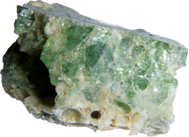 green-tinged glass from the first nuclear bomb test