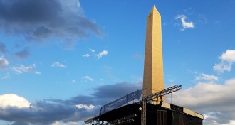 March for Science stage in Washington, D.C.