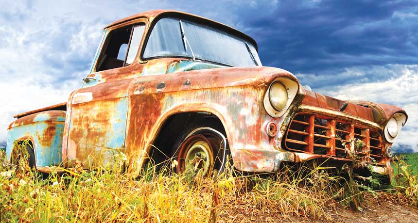 rusty truck