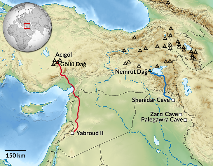 Map of Stone Age Sites