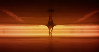 ripples off a vortex