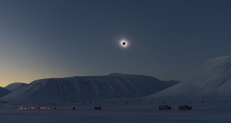 Eclipse in Svalbard