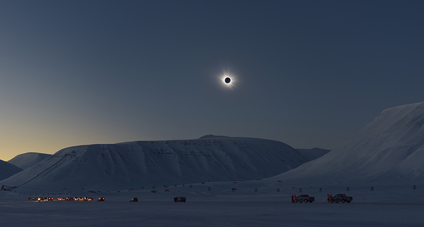 Eclipse in Svalbard