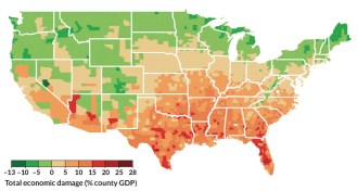climate change economic map