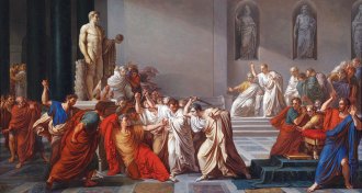 painting of Caesar’s last moments