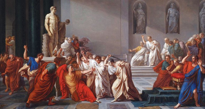 painting of Caesar’s last moments