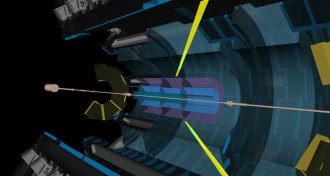 two photons bounce off each other