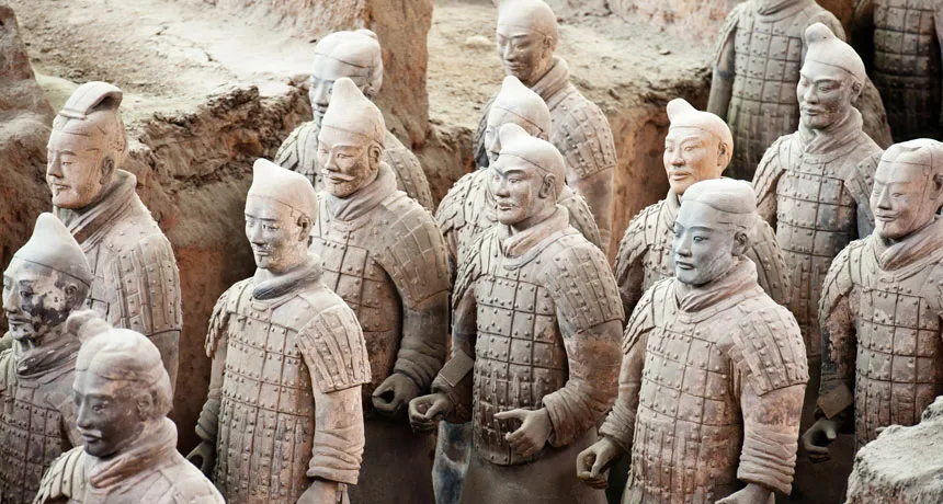 Some secrets of China's terra-cotta army are baked in the clay