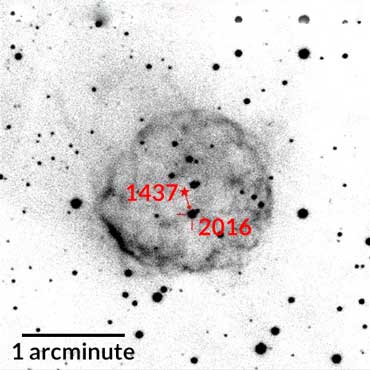 hot hydrogen gas shell ejecta