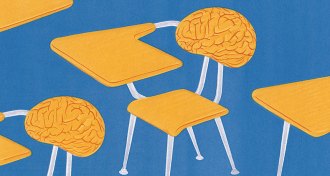 illustration of classroom brain chairs