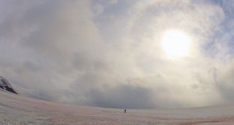 Harding Icefield in Alaska