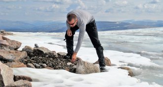 Refsnider on Baffin Island
