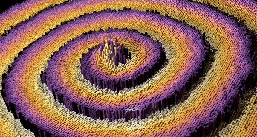 3-D simulation of a spiral wave