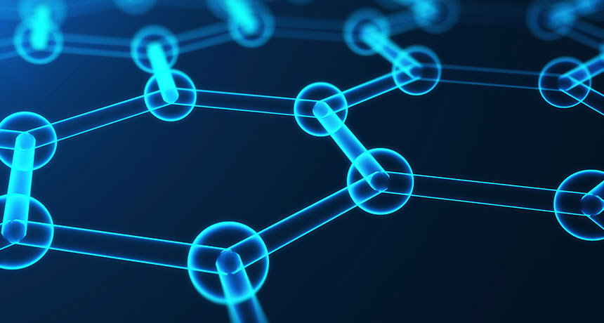 illustration of 2-D honeycomb
