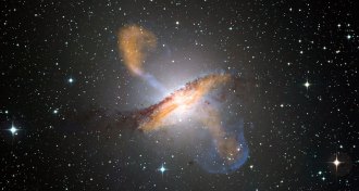 the giant galaxy Centaurus A