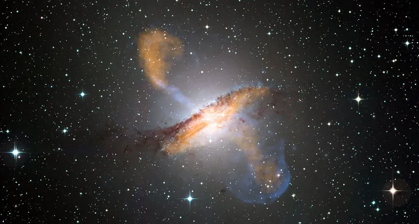 the giant galaxy Centaurus A