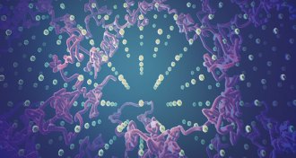 illustration of superionic ice