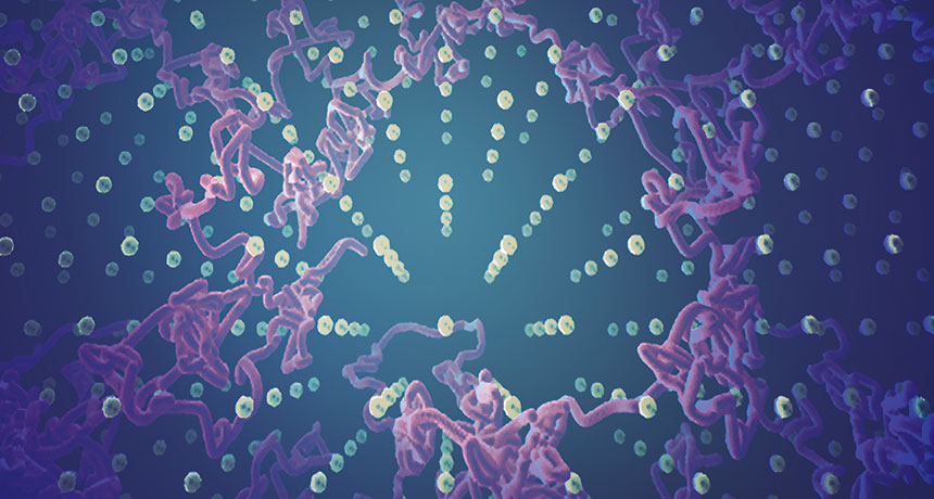 illustration of superionic ice