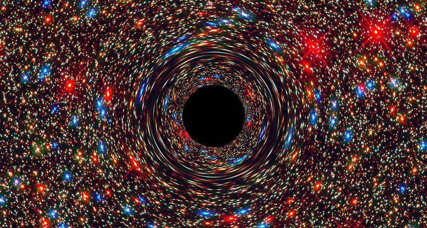 illustration of a black hole
