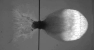 video of bullet impact on test space shield