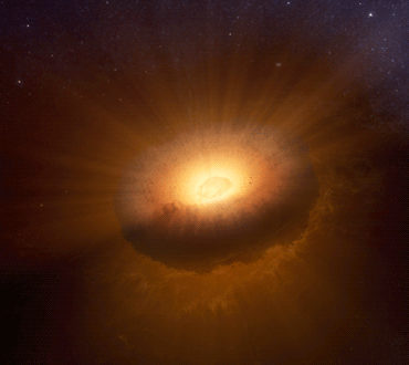 simulation of moon formation