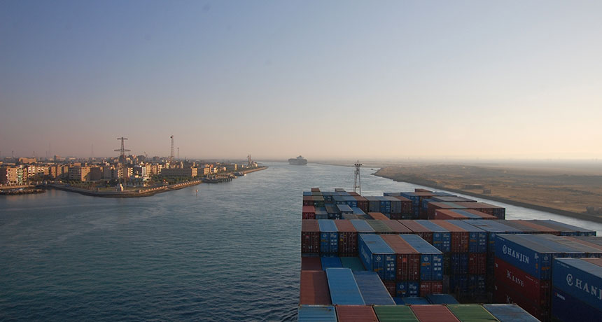 Suez shipping canal