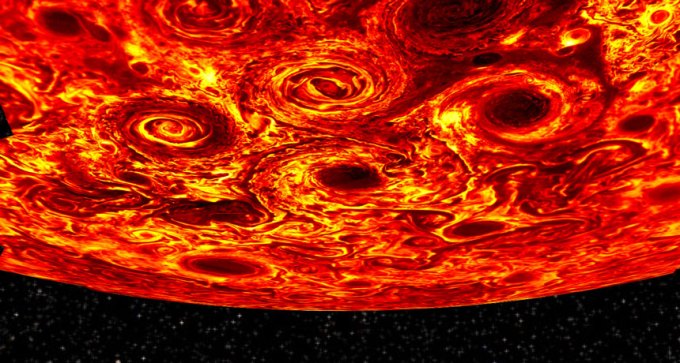 Jupiter's south pole